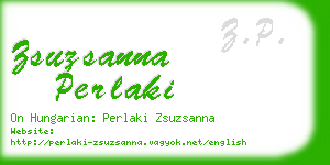 zsuzsanna perlaki business card